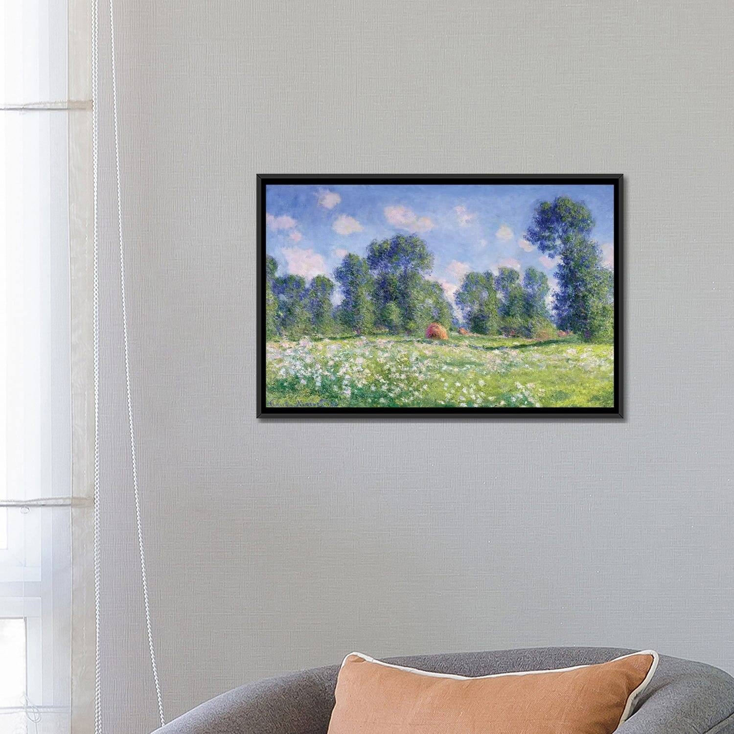 iCanvas "Effect of Spring, Giverny, 1890 " by Claude Framed